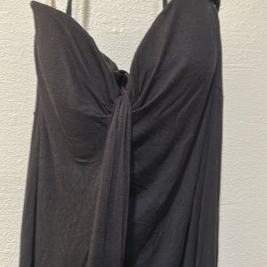 Womens dress/coverup. LargeBlack , excellent like new condition.  Built in bra .